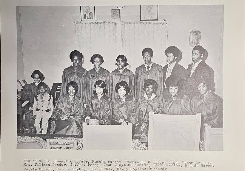Youth Choir members, 1973